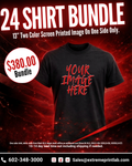 24 Shirt Screen Printed Bundle
