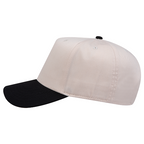 Otto 5 Panel Baseball Black Cream Cap