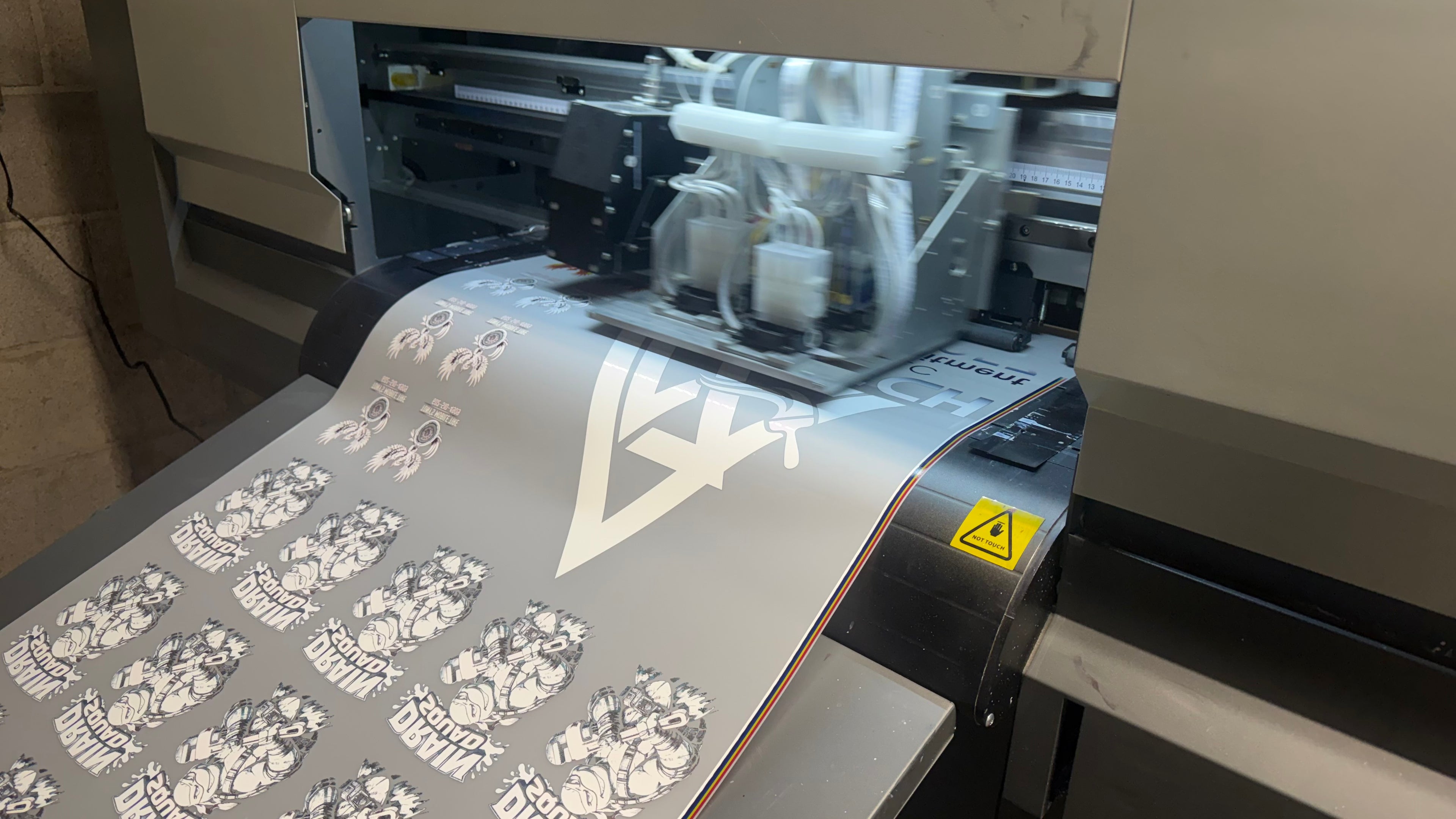 DTF Printer in motion