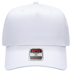 Otto 5 Panel Baseball White Cap