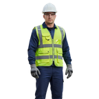 Worker Safety Reflective Jacket – Industrial Grade | Customizable